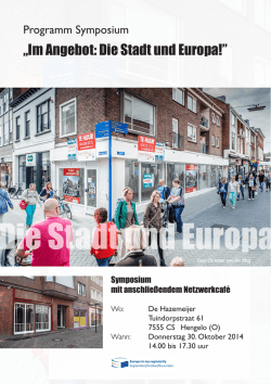 Die Stadt und Europa