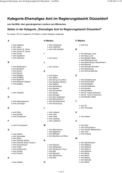 Ehemaliges Amt im Regierungsbezirk D&uuml;sseldorf
