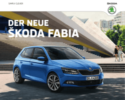 der neue škoda fabia - Skoda Auto Deutschland GmbH