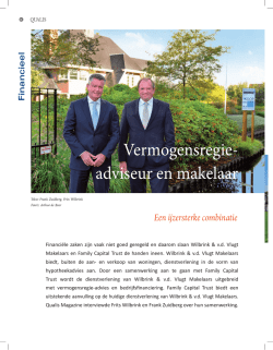 Interview Qualismagazine december 2014