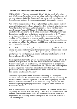Interview Martijn vd Gun, het Groentje 12-11-14