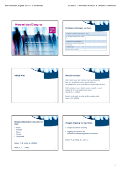 Hand-out - HersenletselCongres