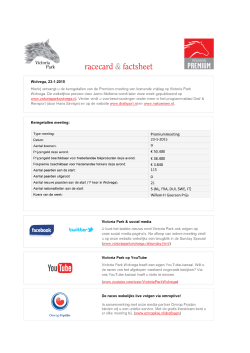 racecards 09-01 - Victoria Park Wolvega
