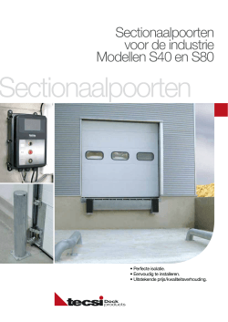 Sectionaalpoorten voor de industrie Modellen S40 en S80