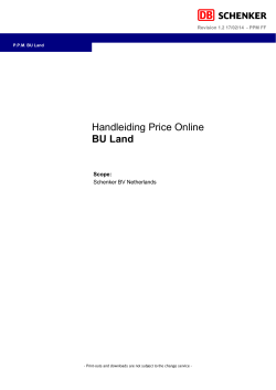 Handleiding Price Online BU Land