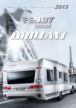 Fendt Brillant 2013 - Van den Elzen Caravans