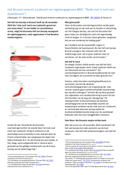 Hof Brussel omarmt Louboutin en registergegevens BBIE: &ldquo;Rode zool