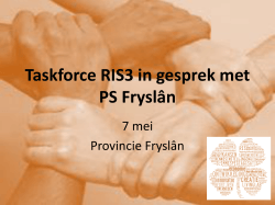 Taskforce RIS3/ SNN in gesprek met PS Groningen