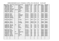 herkansingen klas 4 vrijdag 4 april 2014 van