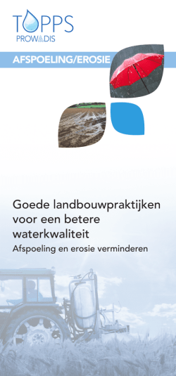 Goede landbouwpraktijken voor een betere waterkwaliteit