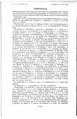 PERSONALIA