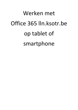 Instelling voor tablet of smartphone