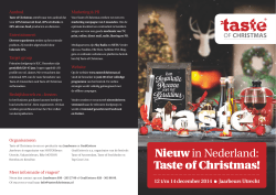 Brochure downloaden - Taste of Christmas