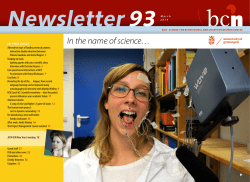 In the name of science&hellip; - Rijksuniversiteit Groningen