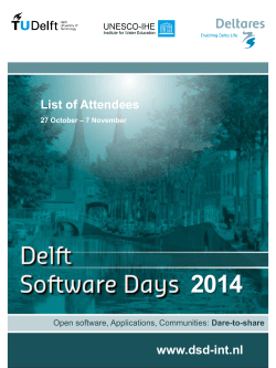 List of Attendees www.dsd-int.nl