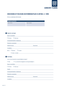 herziening of wijziging bestemmingsplan ex
