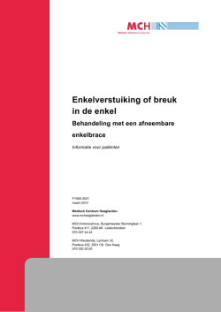 Enkelverstuiking of breuk in de enkel