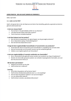 Goede praktijk - precursoren checklist met vertaling v2