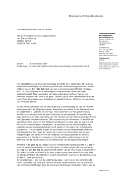 Verzoek VKC reactie uitzending Eenvandaag 4 september 2014