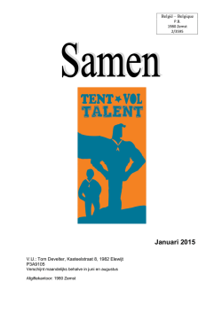 Januari 2015 - Scouts en Gidsen Elewijt