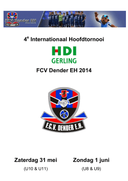 4 Internationaal Hoofdtornooi FCV Dender EH 2014