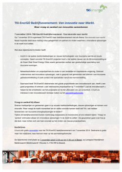 Info TKI bedrijfsevenement 2014