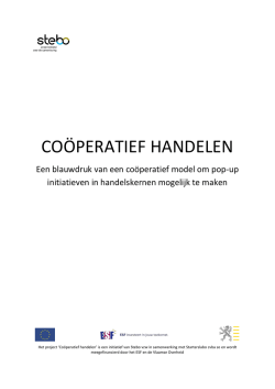 Pop-up Handelskernen - Bouwstenen voor coöperatief ondernemen