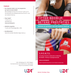 S.P.O.R.T.S. bedrijven (PDF, 122.56 KB) Medical check-up