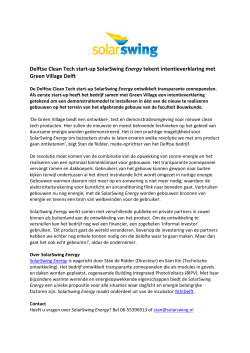Delftse Clean Tech start-up SolarSwing Energy
