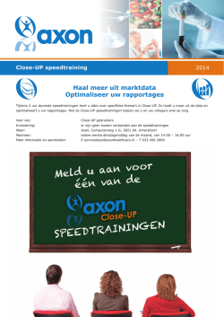Close-UP speedtraining