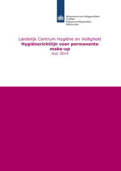 Hygi&euml;nerichtlijn voor permanente make-up