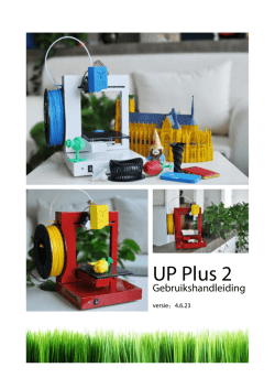 Download handleiding PP3DP UP! Plus 2 in PDF-formaat