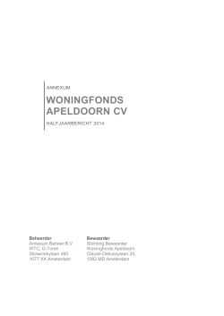 WONINGFONDS APELDOORN CV