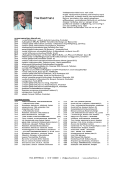 download CV - Paul Baartmans