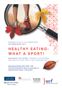 HEALTHY EATING: WHAT A SPORT!