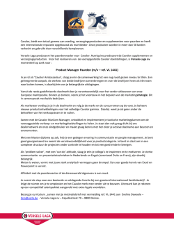 Product Manager Paarden (m/v – ref. VL 1441)