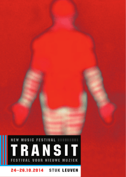 Download TRANSITbrochure - Festival van Vlaanderen Vlaams