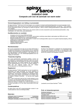 EasiHeat-DHW - Compacte unit voor aanmaak van