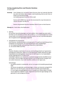 Het verslag van 14-03-2014 - Gemeente Pijnacker