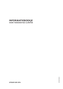 Informatieboekje voor toekomstige clienten januari 2014.indd