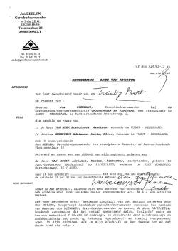 Jan BEELEN Gerechtsdeurwaarder bv Bvba J.B.G.