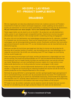 hd expo &ndash; las vegas fit - product sample booth draaiboek