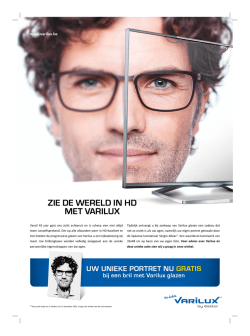 ZIE DE WERELD IN HD MET VARILUX