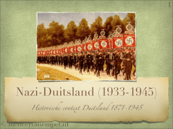 20141009 nazi-duitsland 1933-1945 HAVO 5