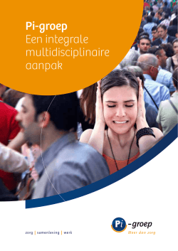 Een integrale multidisciplinaire aanpak (pdf) - Pi