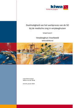 Doelmatigheid werkproces SO