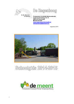 Schoolgids 2014-2015 - Regenboog Doornspijk
