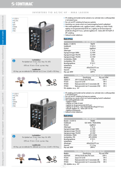 INVERTERS TIG AC/DC HF - MMA LASSEN