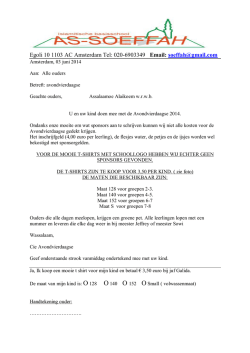 Egoli 10 1103 AC Amsterdam Tel: 020-6903349 Email - As