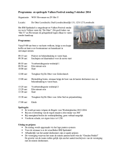 Programma en spelregels Valken Festival zondag 5